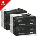 Fifthpulse 4 pack, Vinyl Disposable Gloves, Vinyl, Powder-Free, L, 50 PK, Black FP-FMN100087-4A